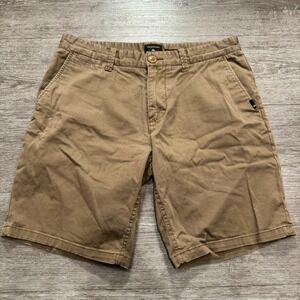 Quiksilver Shorts Men 32 Beige Chino Comfort Stretch‎ Outdoors Skate Casual 9"